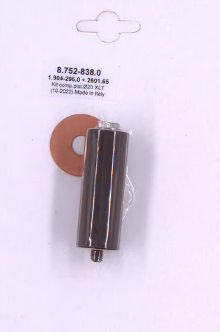 Ceramic Plunger Kit; 20mm, Hawk / Hotsy c/w Nut and Copper Seals