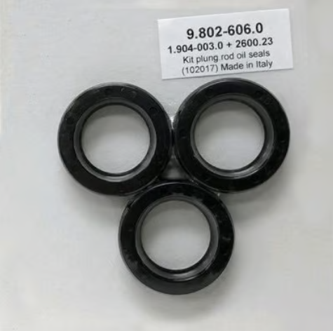 Plunger Oil Seals Kit; Hotsy, Karcher, Landa, Legacy
