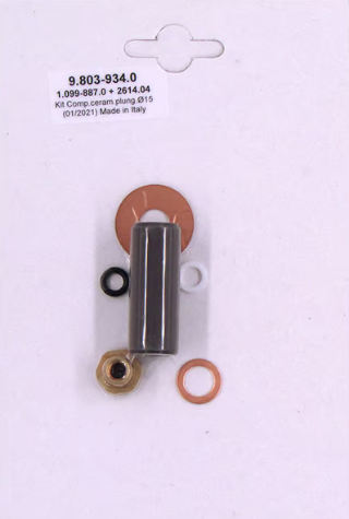 Ceramic Plunger Kit; 15mm for HE, HE, HG, HH, HS series Pumps