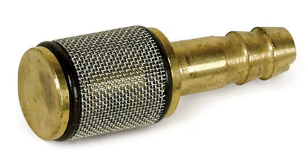 Strainer; 1/4" Brass c/w Check Valve