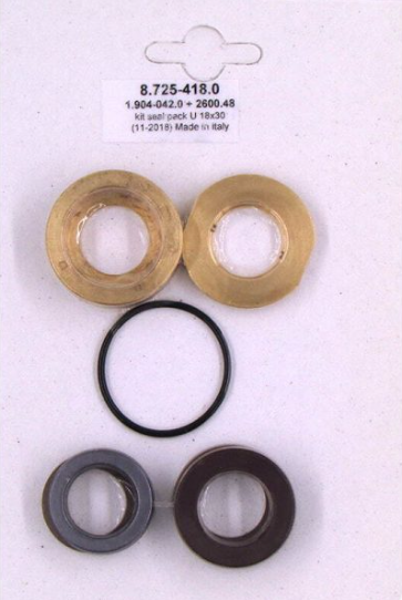 Single Packing "U" Seal Repair Kit, 18mm(3 Req'd for Pump)