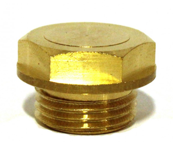 1/2" MBSP Brass Plug (Water Pump Manifold)