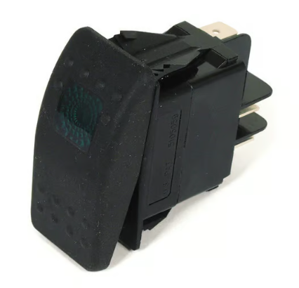 On-Off, Green Light, Rocker Switch