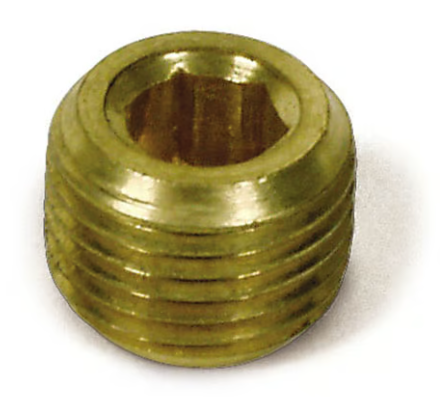 Allen Head Pipe Plug, Brass