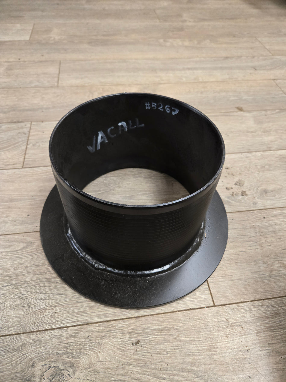 Flange; 10" Flange x 8" Barb C.St. Vacall Style