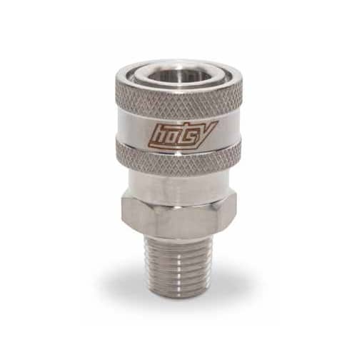 Quick Coupler; 1/4" FQC x 1/4" MNPT, Stainless Steel