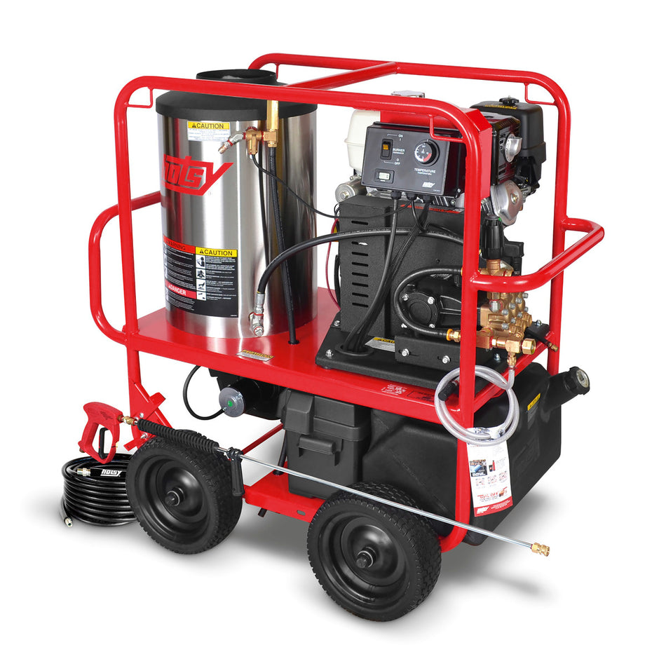 Hotsy Gas Engine Roll Cage Series Pressure Washer