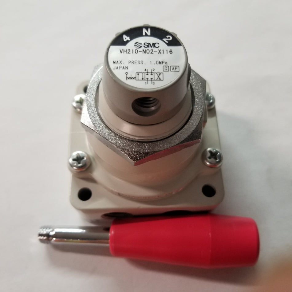 Rotary Air Switch; 4 Way - 3 Position, ¼" Ports