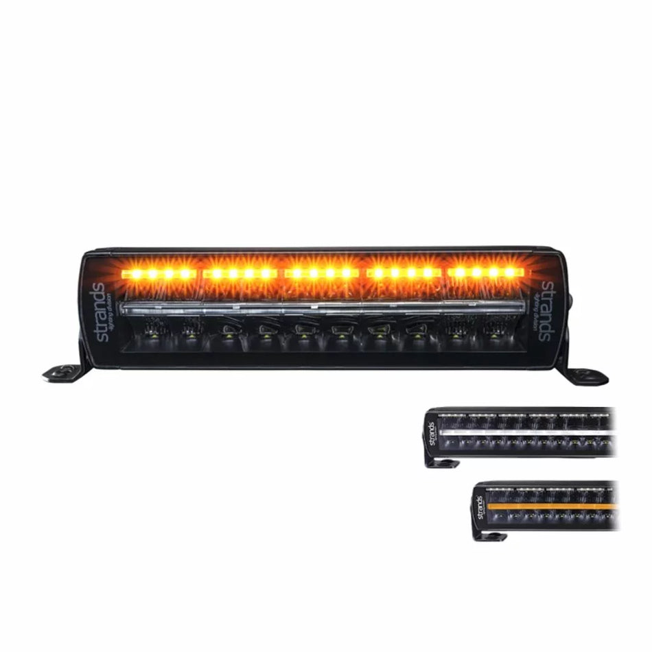 Lightbar; Siberia Night Guard 12″ Double Row with Warning Strobe #809216