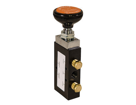 4-Way 3-Position Manual Air Valve With Five 1/4 Inch NPT Ports