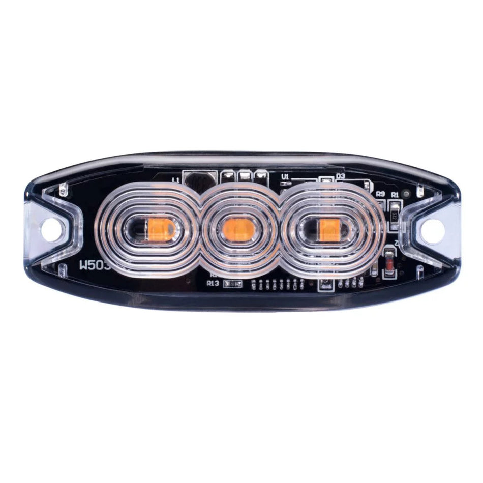Marker Light; 3 LED Amber Marker Light, SAE Class 1