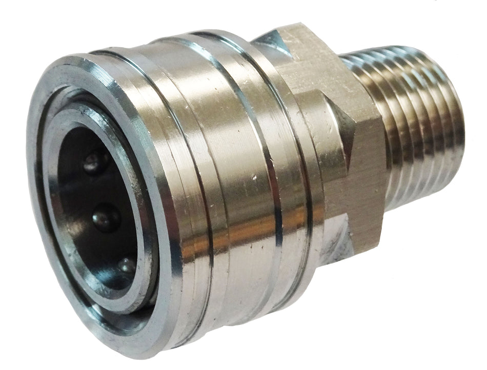 1/2" Quick Coupler; FQC x MNPT St.St.