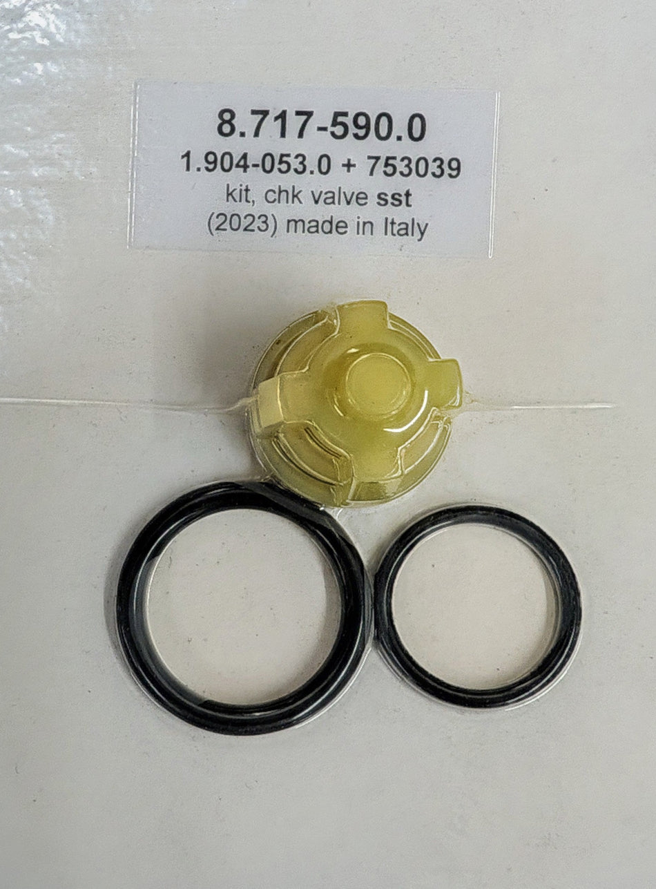 Check Valve Kit(Single); Hotsy / Karcher SST Series(6 req'd per pump)