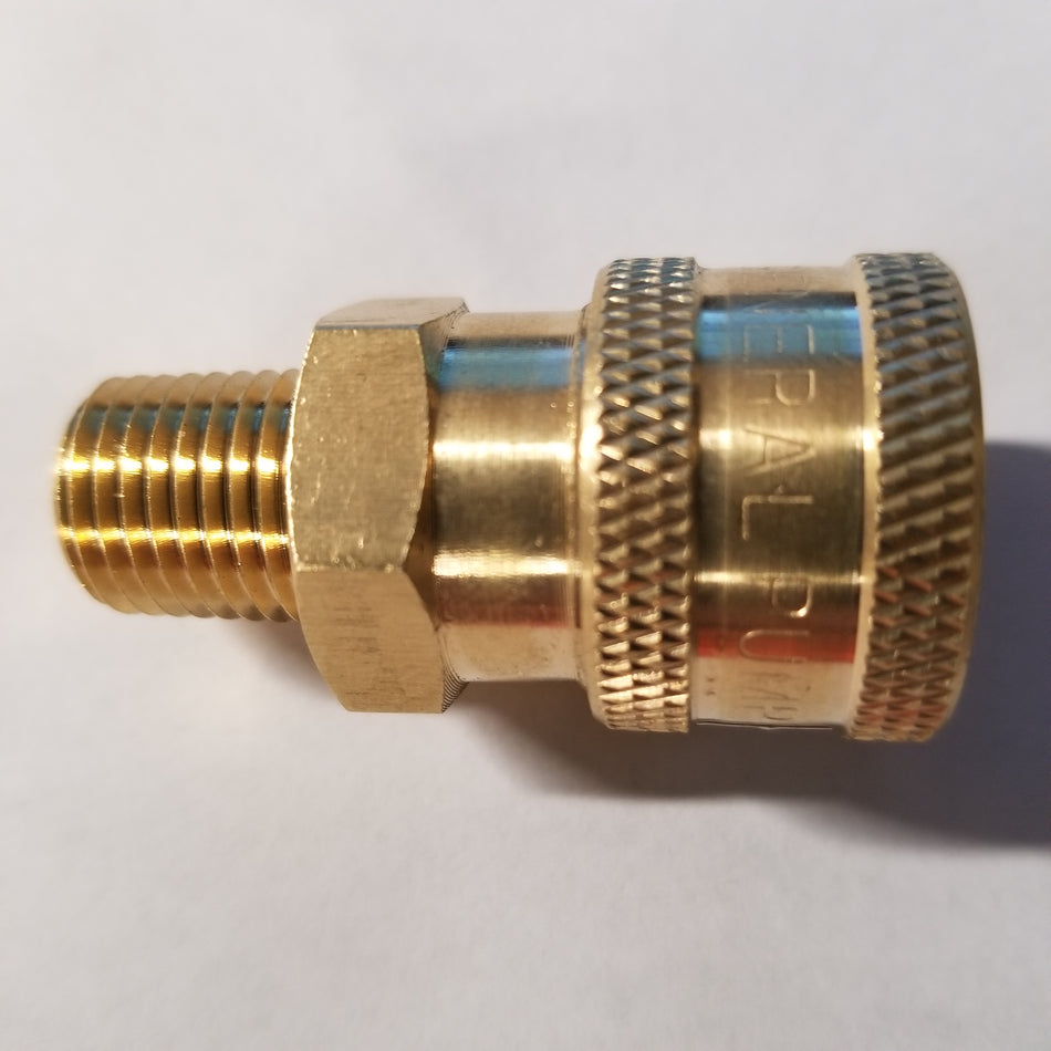 Quick Coupler; ¼" FQC x ¼" MNPT; Brass